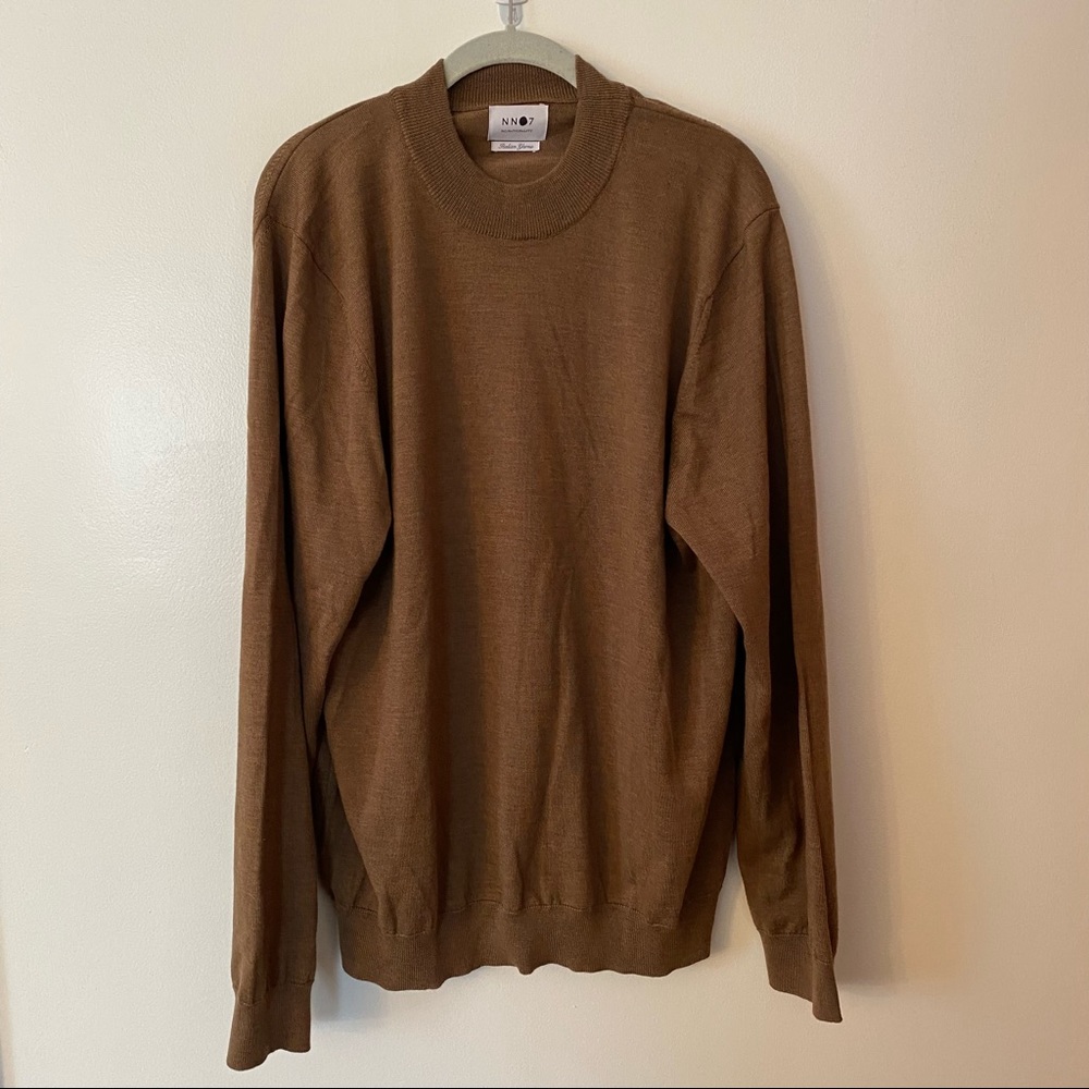 NN07 No Nationality Martin Tan Wool Sweater Size XXL